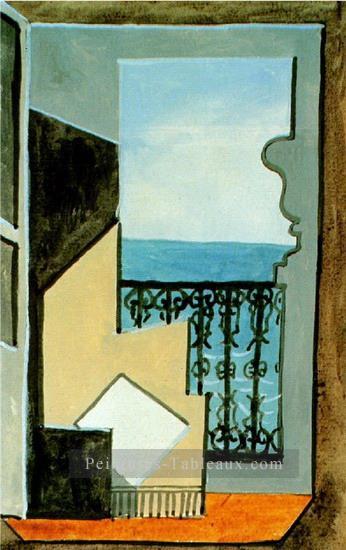 Balcon avec vue sur mer 1919 cubisme Pablo Picasso Peintures à l'huile